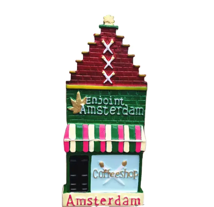 Custom resin 3D fridge magnets Holland Amsterdam tourist souvenirs