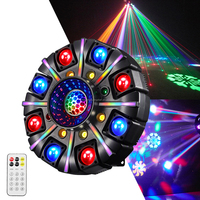 Projecteur professionnel 150W à 8 bras RGBW 4-en-1 avec effet de faisceau rotatif, miroir infini, stroboscope, barre LED à effets de poursuite, contrôle DMX512, 10500 Stage