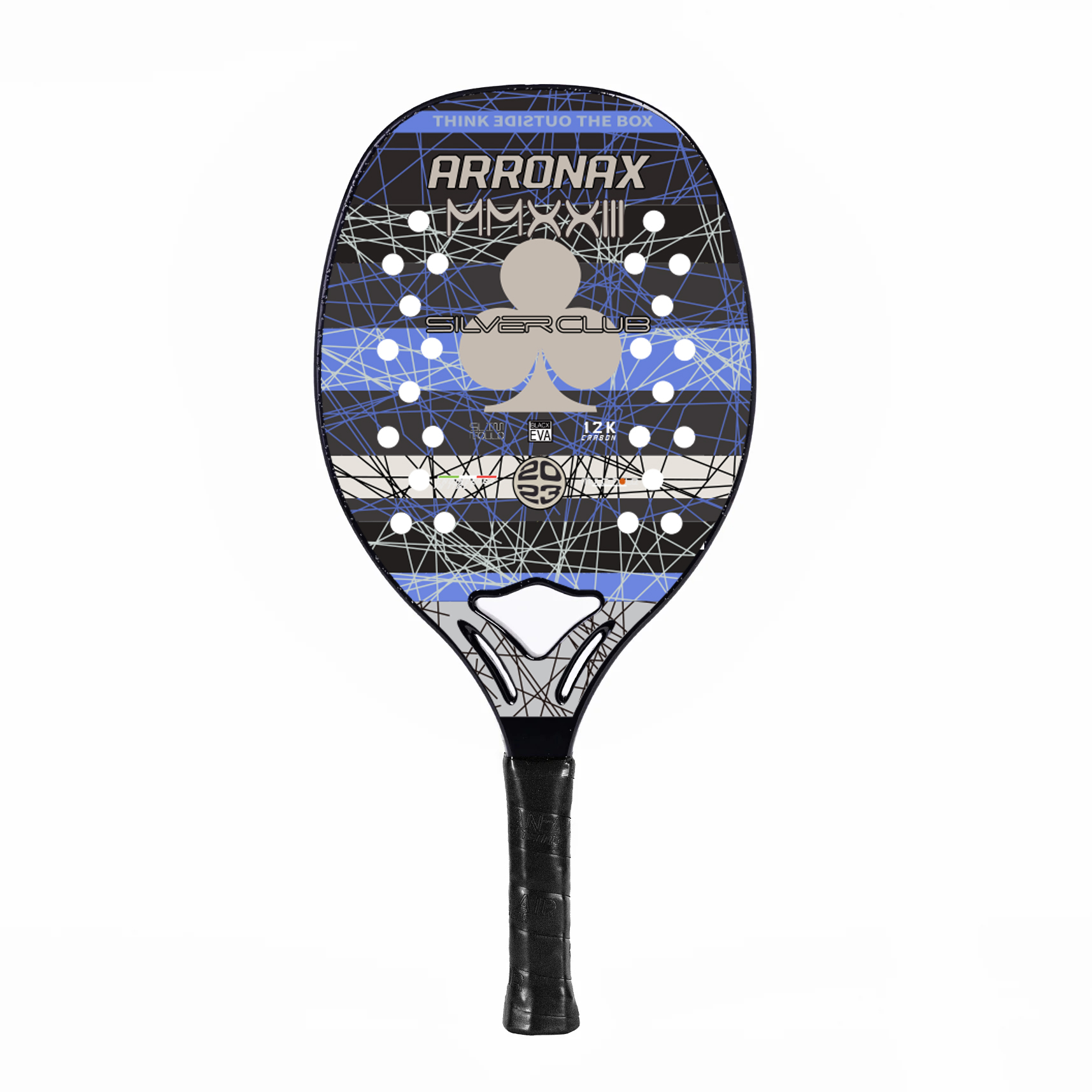 Высококачественная пляжная Теннисная ракетка с 100% углеродистой глазурной поверхностью и EVA Core