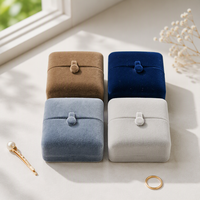 Boîte à bijoux de luxe personnalisée pour la Saint-Valentin, vente en gros d'usine, pour femme, pour ranger bagues, boucles d'oreilles, pendentifs, bracelets, colliers