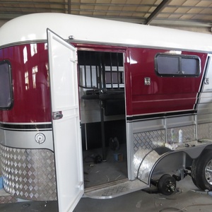 Hot Sale Economy Model 2-Horse Straight Load <b>Trailer</b> Special Transportation Float New Condition China HERUI Brand Customized - Product Image 4