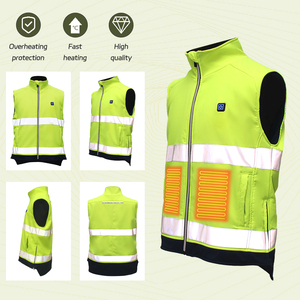 Professional High Visibility Warm Reflective Safety Vest Customized Logo <strong>Work</strong> <strong>Clothes</strong> <strong>Smart</strong> Heating Vest Fireman Uniforms - Product Image 2