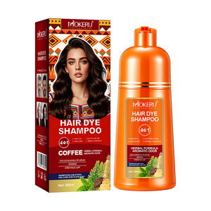 Mokeru pour <span class=keywords><strong>crème</strong></span> colorante capillaire 4-en-1 Herbel 500ml sans ammoniaque, coloration rapide, couvre les cheveux gris et blancs, temporaire, tous types de cheveux - Product Image 1