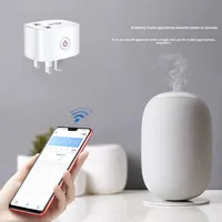 Adaptateur universel Tuya WiFi Prise UK Standard UK Plug Application mobile Commande vocale à distance Prise intelligente sans fil Matériau ignifuge