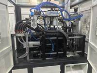 Machine de soufflage de bouteilles PET compacte, à faible bruit, 3 cavités, entièrement automatique, contrôlée par PLC, à moteur, pour la fabrication de bouteilles d'eau