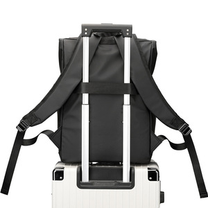 Stylish <b>Large</b> Capacity <b>Backpack</b> 15 Inches Laptop Compartment Everyday Use Casual Business Men Women Solid Color - Product Image 3