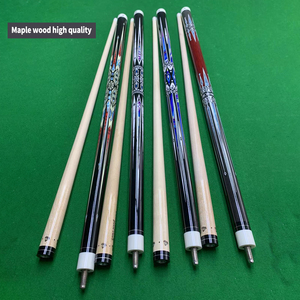 Gậy bi-a đầu 13mm, bán buôn từ nhà máy, chất lượng cao, khớp nối 1/2, dài 57 inch, hỗ trợ tùy chỉnh họa tiết và kích thước đầu gậy. - Product Image 5