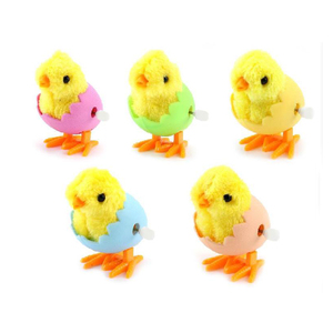 EPT $1 Dollar Promotion Toys Easter Christmas Wind up Wind-UpJumping Chicken Plush Chicks Party Favors Kids Toys