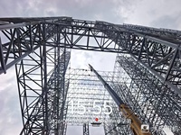 Structure en acier pour entrepôt frigorifique, bâtiment d'atelier, conception de treillis à grande portée et de structure spatiale