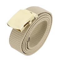 Ceinture tactique personnalisée Doublesafe en nylon et polyester blanc cassé pour homme, avec boucle en acier, en tissu Oxford, accessoire pour arme à feu