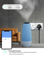 Mini prise intelligente Tuya Smart UK avec Alexa Google Home compatible Wi-Fi