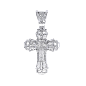 Pendentif Hip Hop personnalisé en or plaqué 14 carats avec diamant de laboratoire VVS, style classique glacé, bijoux certifiés GIA - Product Image 1