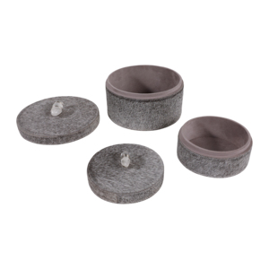 Scatole Decorative Rotonde con Coperchio in Pietra di Quarzo per Gioielli, Ricordi e Arredamento Casa - Product Image 3