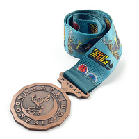 Medallas personalizadas religiosas de diseño personalizado Trofeos de metal deportivos de gimnasia troquelados personalizados para Champions League