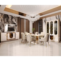 Meuble buffet de salle à manger en bois de luxe moderne, console de rangement contemporaine pour la maison, armoire de salon avec miroir