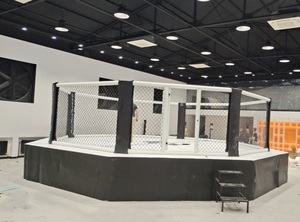 <span class=keywords><strong>Cage</strong></span> de <span class=keywords><strong>MMA</strong></span> professionnelle portable 6x6 avec rembourrage personnalisé, poteaux, clôture octogonale, compétition, acier inoxydable, <span class=keywords><strong>gonflable</strong></span>, meilleure qualité - Product Image 4