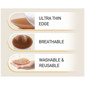 OEM/ODM Boutique TikTok Vente Chaude Nouveau Soutien-Gorge Bioadhésif en Silicone avec Cache-Mamelons en Silicone Plein Poreux pour Femme - Product Image 2