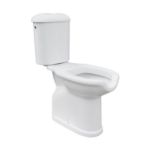 Inodoro y Cisterna Monobloque para Personas con Discapacidad, Desagüe de Suelo, 40.3 cm de Ancho, 54 cm de Altura, 77.6 cm de Largo - Product Image 1