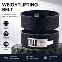 Ceinture de musculation de luxe en cuir de vachette à écailles de dragon, large, avec soutien dorsal, pour la musculation, le powerlifting et les exercices de force
