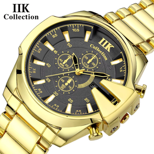 IIK Collection 2025 hommes mode montre de sport Date étanche grand cadran acier lumineux mains montres à Quartz Reloj - Product Image 2