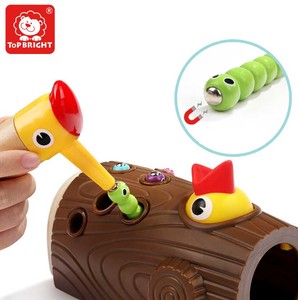 Niños y Niñas de 1-3 años viejo pájaro atrapar insectos juego educativos de Madera Juguetes juguetes magnéticos los niños - Product Image 1
