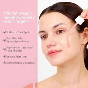 Etiqueta privada personalizada Pink Peptide 12 PDRN Serum Skin Glow Hidratante Reafirmante Niacinamida Face Dark Spot Removal Serum - Product Image 3