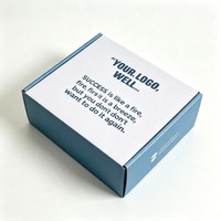 Boîte d'expédition ondulée bleu mat pour vêtements, emballage postal, boîte d'expédition en carton avec revêtement UV pour le transport de vêtements en gros