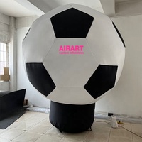 Ballon gonflable publicitaire lumineux en forme de ballon de football pour matchs de football, à vendre