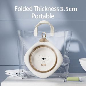 Lavabo pliable pour bébé, portable, en plastique PP pliable, utilisation plus sûre pour les nouveau-nés, voyage à domicile, hôtel - Product Image 5