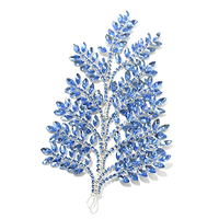 Prix d'usine – Applique décorative 3D en métal filé, faite à la main, à coudre, avec strass et cristaux, pour chapeaux et accessoires capillaires
