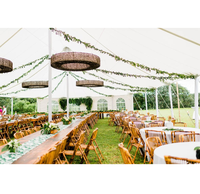 Tentes de réception grand format résistantes aux UV, tentes de mariage blanches de luxe pour événements en plein air