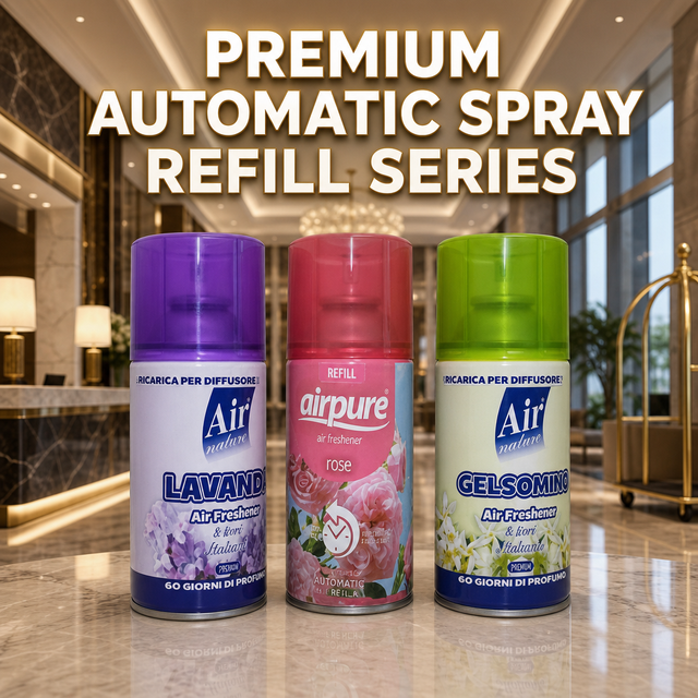 Professional 250ml Automatic Air Freshener Refill with 60 Days Long Lasting Odor Neutralizer for Hotel and Home