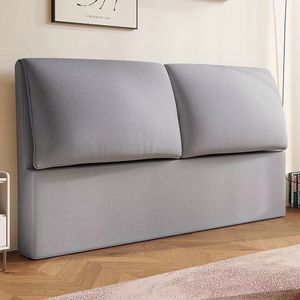 Upholstered Leather <b>Headboard</b> Solid Wood 2026 New Style Elephant Ear <b>Floor</b> <b>Standing</b> For Bed - Product Image 2