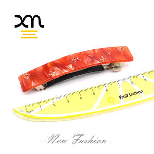 Barrette pour cheveux rectangle en plastique, pour filles, colorée, en acrylique, avec paillettes, strass, accessoire de coiffure, vente en gros, 1 pièce - Product Image 5