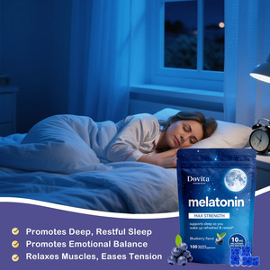Gomitas de Melatonina para Dormir, Fabricante de Suplementos de Marca Privada OEM, Descanso Nocturno, Relajación, Apoyo para un Sueño Profundo, Venta al por Mayor, GMP - Product Image 1