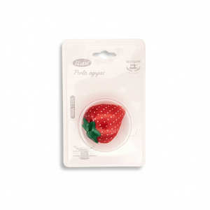 Cuscino portafilo da cucito ILAN a forma di fragola, 6 cm, accessorio per riporre le aghi - Product Image 2