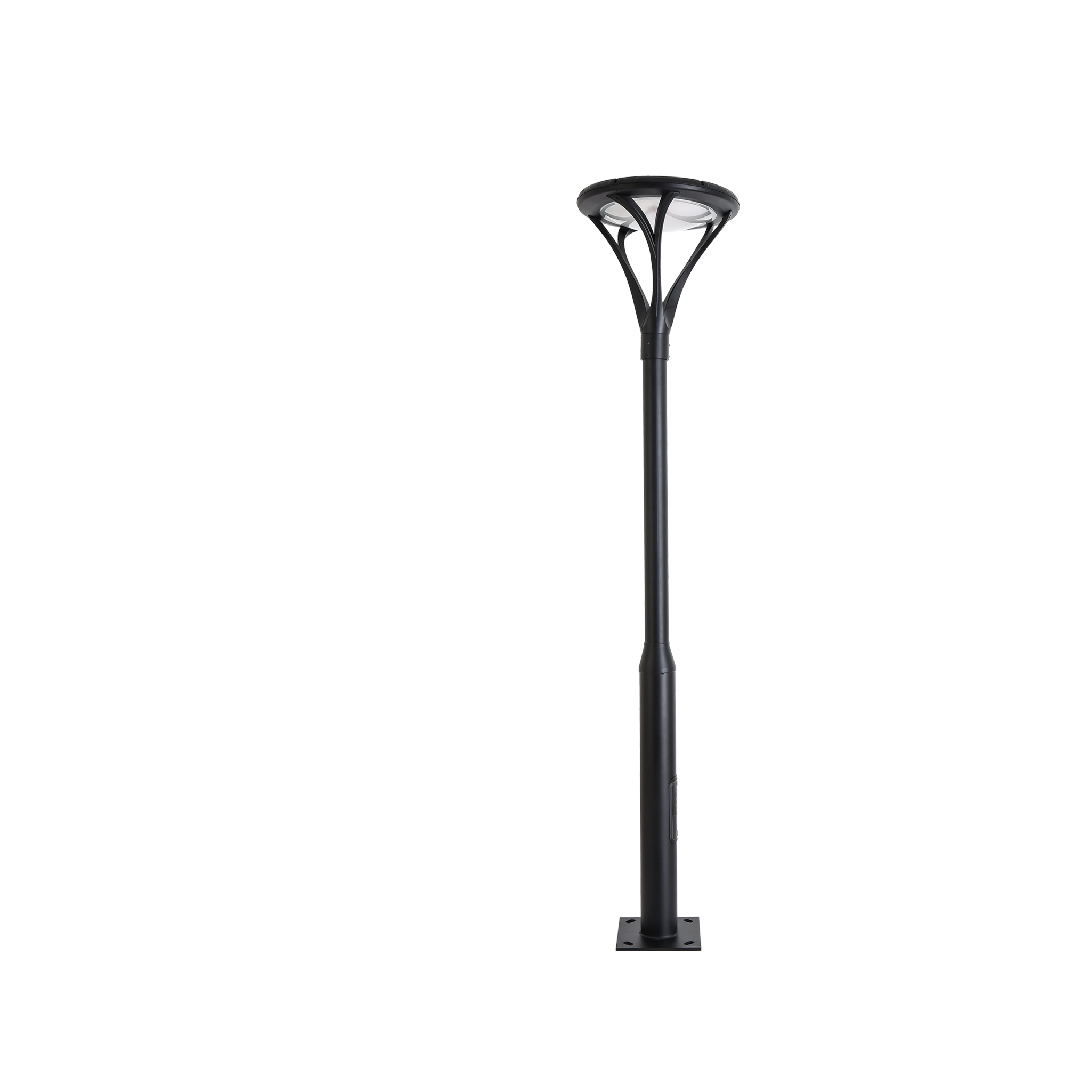 3m Solar LED Street Light, IP65 Waterproof Outdoor Lamp for Hotel, App Control & 3 Years Warranty