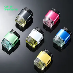 car scent fragrance glass bottle air freshener Scent diffuser exhaust clip Perfume essential oil stick