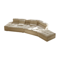 Canapé Cloud Moderne Minimaliste en Tissu Personnalisé, Sélection de Sièges de Designer Italien pour Maison, Villa, Hôtel Étoilé