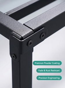 Heavy Duty Metal <strong>Bed</strong> <strong>Frame</strong> 3500lbs Steel <strong>Platform</strong> <strong>Bed</strong> Base Easy Assembly No Box Spring Required Factory Direct - Product Image 5