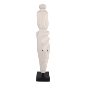 รูปปั้นชนเผ่าไม้สักสไตล์โมเดิร์นสำหรับตกแต่งบ้าน สำนักงาน ห้องน้ำ - Product Image 3