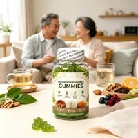 Bonbons aromatisés aux champignons, mélange de fruits et de champignons certifiés Herb Halal Kosher GMP ISO