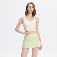 Rok Olahraga Lipit Kasual Ringan untuk Wanita dengan Saku Ponsel di Pinggang Belakang, Cepat Kering, Bernapas, Celana Pendek Rok Tenis