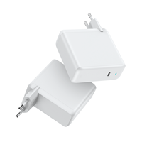 Chargeur mural PD100W à port unique certifié CE RoHS, prise EU, PD3.0QC3.0 Type-C GaN, alimentation stable ignifuge pour ordinateur portable