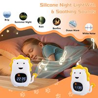 Jam Alarm Jam Alarm Anak Jam Elektronik Bisu Belajar Pemodelan Kreatif Kartun Vintage Meja Kamar Tidur