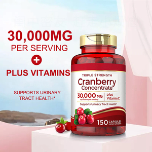 อาหารเสริมแครนเบอร์รี่ OEM 150 แคปซูล สำหรับการล้างสารพิษในร่างกาย บำรุงผิวพรรณ ด้วยสารอาหารจากธรรมชาติ ปลอดภัยสำหรับสตรีมีครรภ์ - Product Image 4