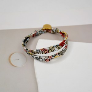 Bracelet en tissu avec <span class=keywords><strong>cordon</strong></span> en coton <span class=keywords><strong>Liberty</strong></span> personnalisé, bracelet en tissu avec médaille gravée, fleur colorée, cadeau pour femme - Product Image 5