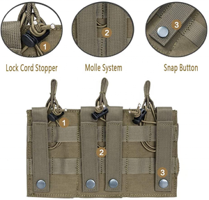 M4 m14 m16 k k k r लोचदार एकल डबल मैग पाउच के लिए सामरिक मोडल पत्रिका पाउच - Product Image 6