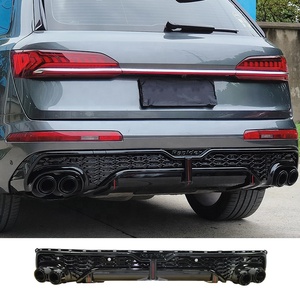 Diffuseur arrière et lèvre arrière modifiés Rspider avec échappement quadruple réel - Pour <span class=keywords><strong>Audi</strong></span> Q7 2019-2025 - Kit de carrosserie amélioré - Product Image 1