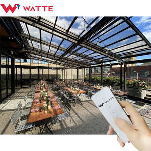 <span class=keywords><strong>Toit</strong></span> <span class=keywords><strong>ouvrant</strong></span> en verre rétractable motorisé électrique personnalisé, auvent, auvent coulissant en alliage d'aluminium, pare-soleil, <span class=keywords><strong>toit</strong></span> <span class=keywords><strong>ouvrant</strong></span> - Product Image 5